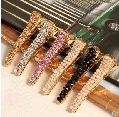 Butterfly butterfly European and American style simple drill rhinestone hair clip side clip top clip hair ornaments