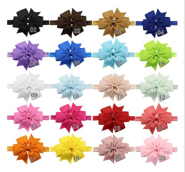 Grosgrains Ribbon Bow with Hair Clip Women Hairpin Cheap Headwear for Kids 20 Colors Available