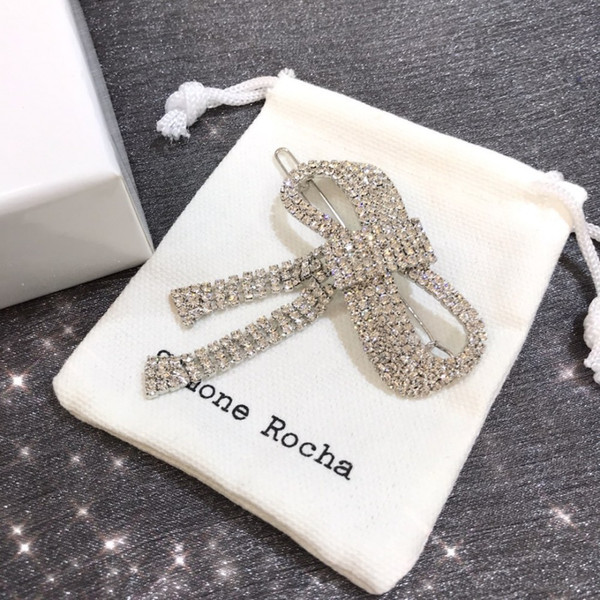 2019 Latest model hair clips barrettes for women fashion Crystal embellishment Charismatic