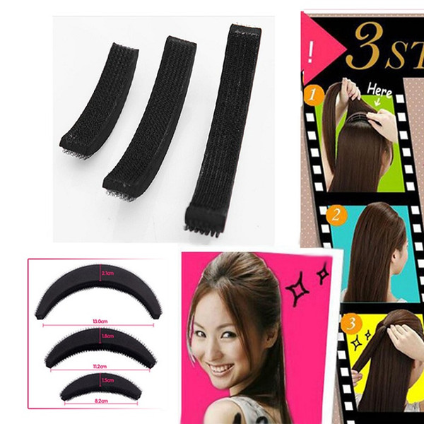 3pcs/set sticker fluffy hair maker for girl Hair Accessories headwear holder bun Paste Root Hair Increased Device