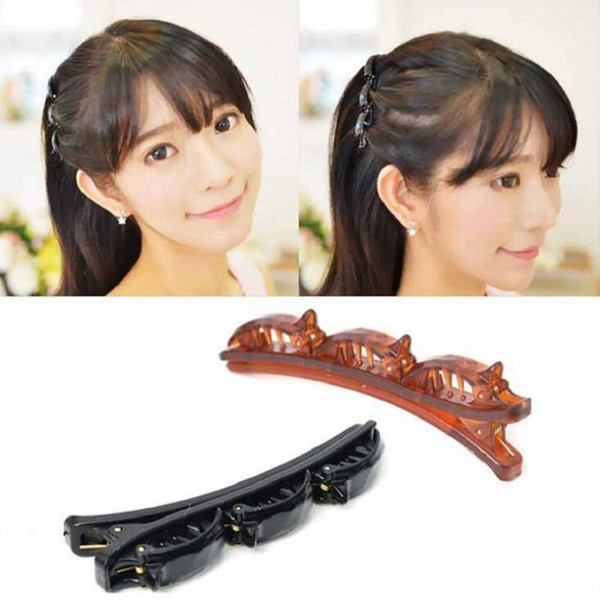 hair clip barrettes hairpins hairgrips for Women girl Hair Accessories headwear holder bun bang double layer