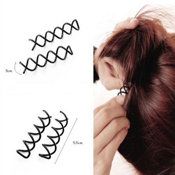 hair clip barrettes hairpins hairgrips for Women girl Hair Accessories headwear holder bun bang spiral design