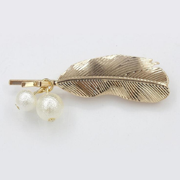 hair barrettes hairpins hairgrips clip for Women girl Hair Accessories headwear holder bun bang vintage golden slivery ball leaf