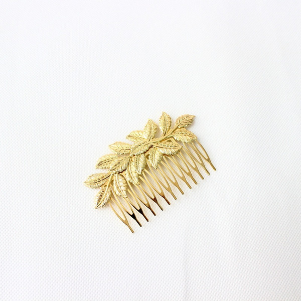 hair combs barrettes hairpins hairgrips clip for Women girl Hair Accessories headwear holder bun bang golden leaf vintage