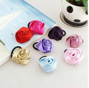 2018 HOT ON SALE NEW FASHION FLOWER HAIR TIE ROSE FLOWER HAIR BAND FOR WOMEN FREE SHIPPING