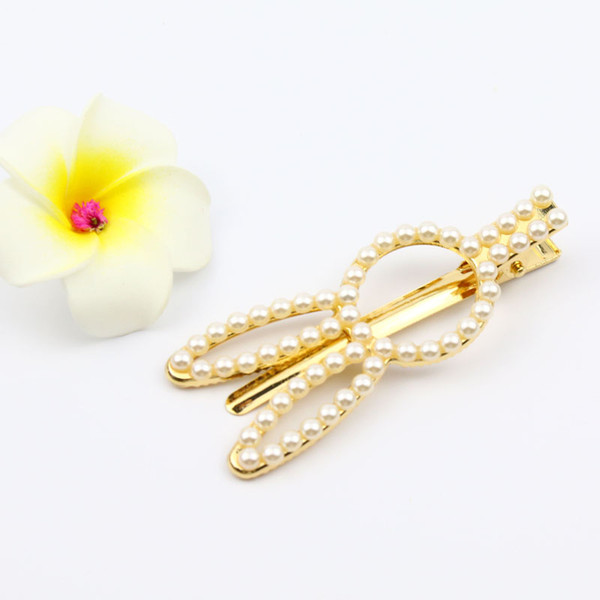 Rabit ear hair open clip Bunny hair accessoreis golden plated party costume hair pins jewellery woman hand made lovely design trendy gifts