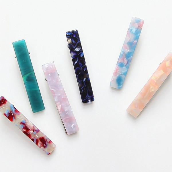 Resin Acetate Hair Clip Women Girls Headwear Barrettes Hairpins Gifts Duckbill Clip Hairpins Unique Design Hair clips