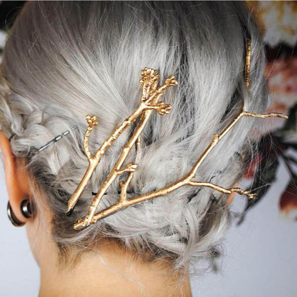 Elegant Metal Tree Branch Hairpins Hair Clips for Women barrettes Female Headwear Alloy Hair Accessories Hair Clip New arrival