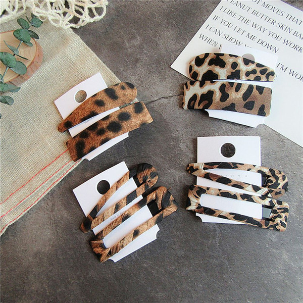 Fashion Leopard Set Hairpins Girls Barrettes Hairband Hair Clip Clamp Jewelry Styling Tools Women Hair Accessories