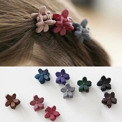 Korean children's hair accessories cute small frosted flowers mini hairpin girls baby catch clip card