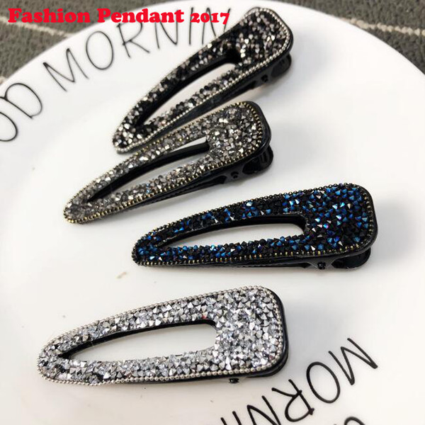 2019 Rhinestone zircon Hair Barrette diamante Hair Clip Hairpin Girls Shining Crystal Hair Accessories for Women