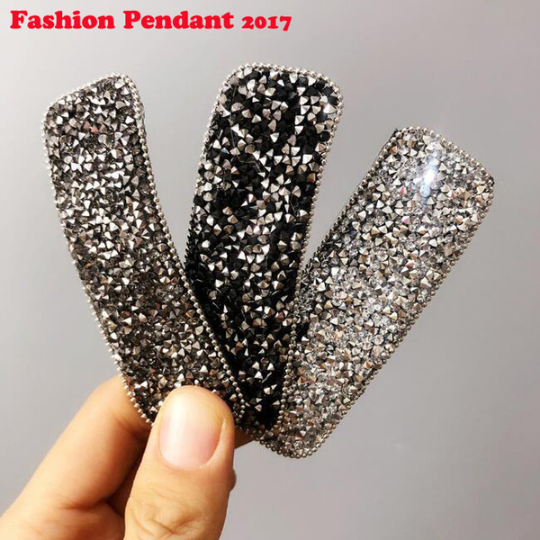 2019 Bling Crystal Hairpins Headwear for Women Girls Rhinestone Hair Clips Pins Barrette Styling Tools Accessories dhl shipping