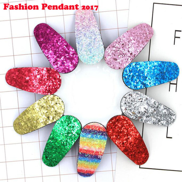 2019 Colorful Sequins Shiny shell Hairpins Girls Rainbow BB Hair Clips Barrettes Kids Baby Hair Accessories