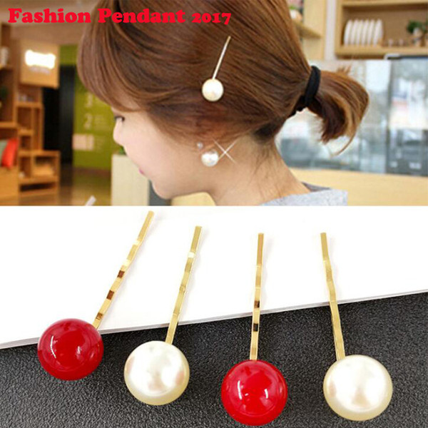 Bling Pearl Hairpins Hair Clip Pin Headwear for Women Girls Pins Barrette Styling Tools Accessories wholesale