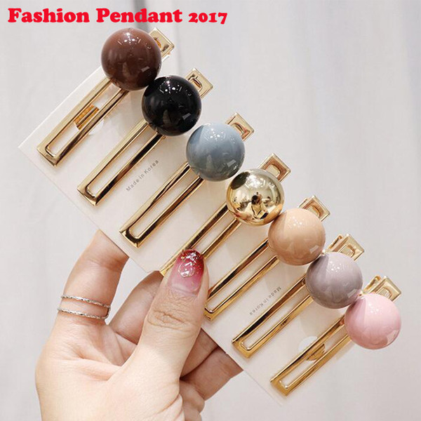 2019 New Big Pearl Hair Clips for Women Fashion Sweet Korean Style Hairpins Alloy Hair clip Girls Hair Accessories