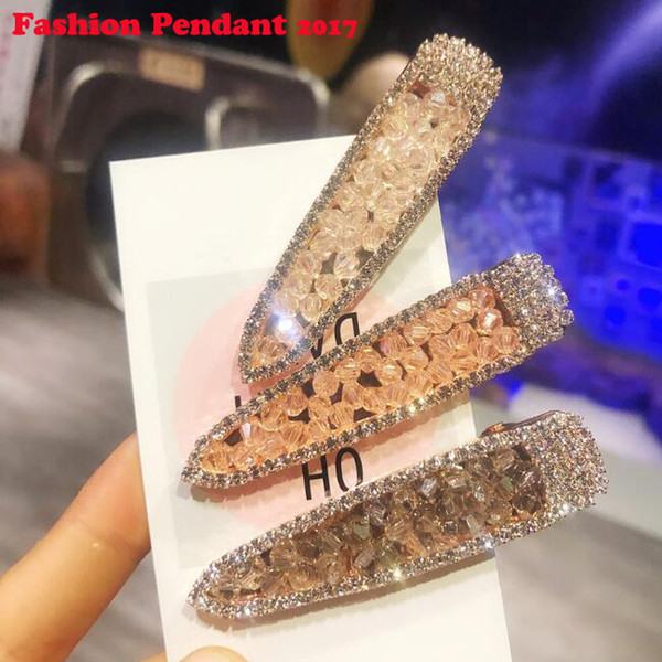 New Fashion Crystal Rhinestone Hairpin Women Girls Hair Clips Pins Barrette Accessories Ornaments Hairclip Hairgrip Headdress