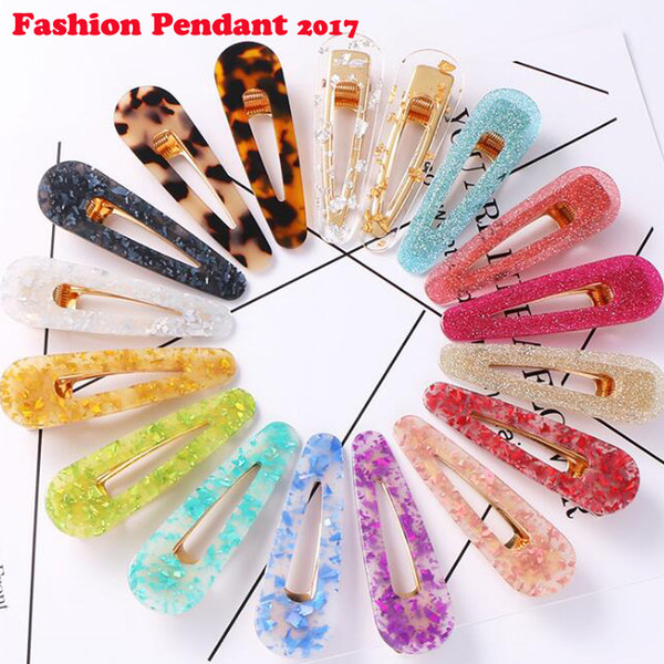 Fashion Super dream illusion hair clips Retro net red popular starry sky geometry Liu seaside clip hairpin hair accessories