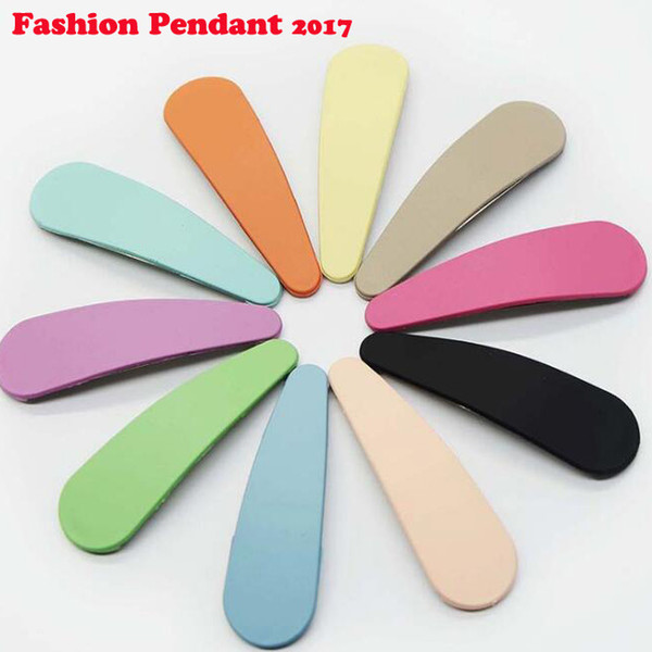 NEW Dull Polish Girls Hair Clips Unique Heart Water Drop Wave BB Clip Women Hair Pins