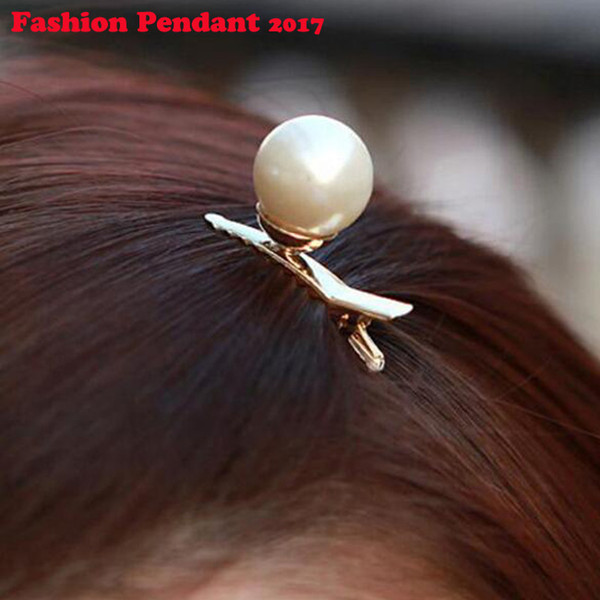 120pcs Women Girls Pearl Decorated Hair Clip Pin Claw Hair Accessories red white pearl cute side duck clips free shipping