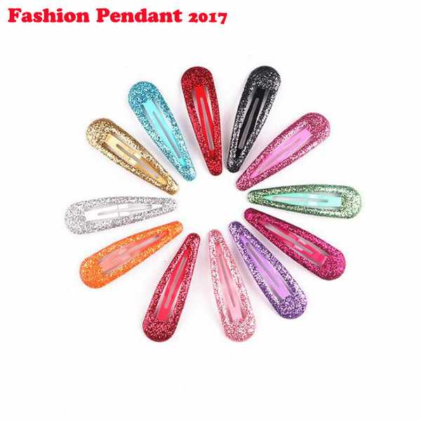 Cute Colorful Candy Color Snap Hair Clips Barrettes for Girls' Kids women hair clips free shipping