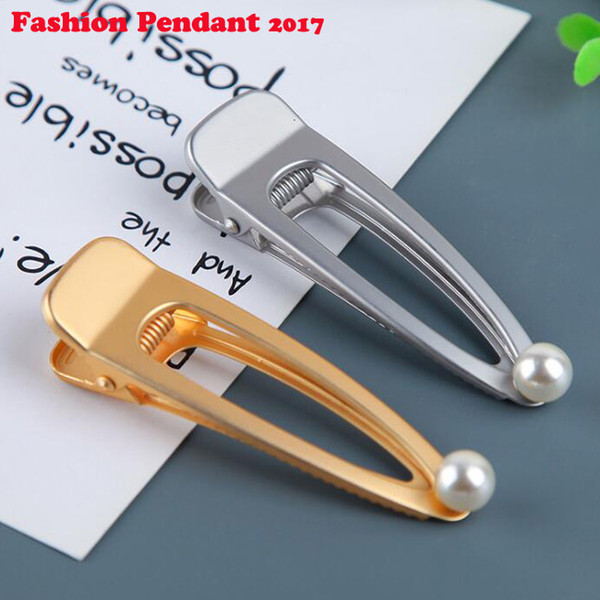 2019 Gold Plated Hairgrips Hair Accessories for Women Metal Clips Hairpin Artificial Pearl Hairclip Barrette Hairwear
