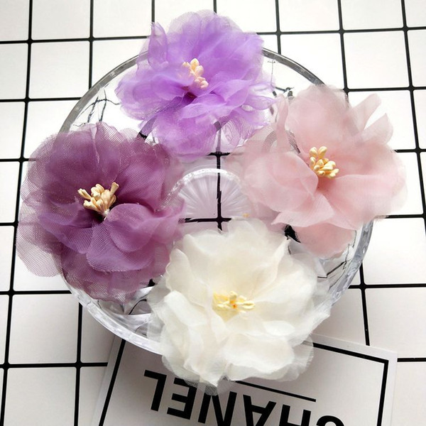 Beautiful Simulation Fabric Art Flower Rubber String Hair Circle Women girls rubber bands Tie Hair Headrope Wrist Bring