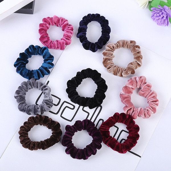 Stocked free shipping fashionable hair accessory brand new free size high quality hair rubber bands for women