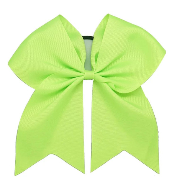 Hair Bow 7inch Large Cheer Bow Hot sale Baby Girl Solid Ribbon Cheer Bows With Alligator Clip Handmade Girls Cheerleading Bows