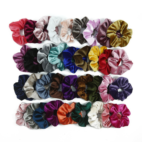 Hair Scrunchies Velvet Elastic Hair Bands Scrunchy Hairband Ties Ropes for Women Girls Hair Accessories