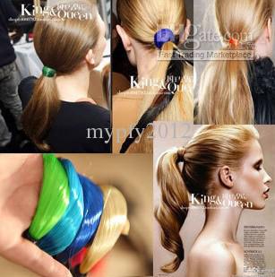 New Hair band Fluorescent Color Wig Candy Color Hair Hoop Hair Bands For Women Mix Colors YW1