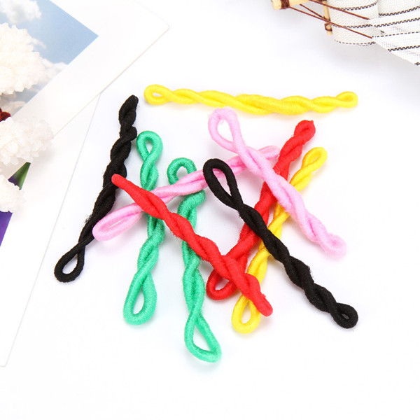 common sweet color yarn winding hair band,rubber circle for girls