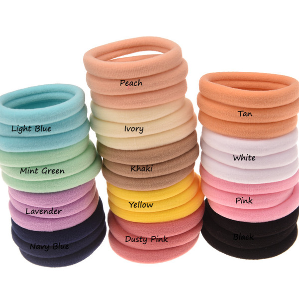 Free Shipping 5cm diameter Nylon Hair Tie 1cm Yoga Tie Elastic Hair band Fashion Accessories Boutique Hair Band Accessory