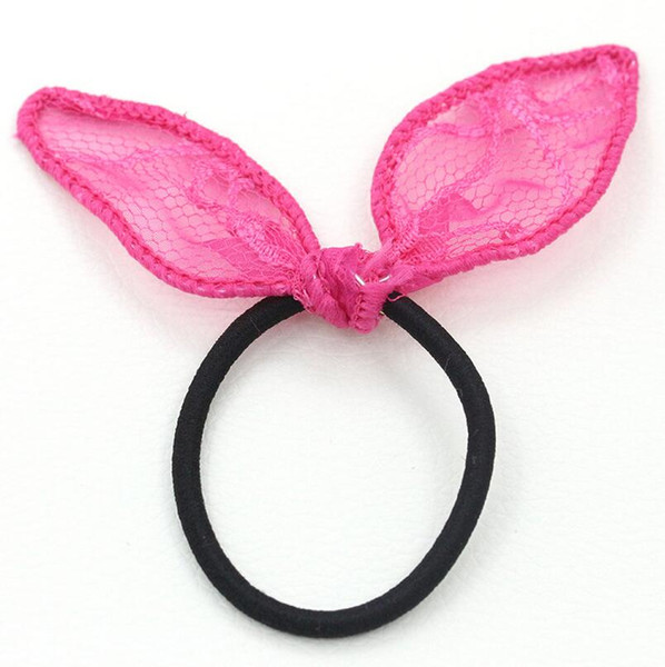 High quality Lace bow hair clip rabbit ears hair circle FQ024 mix order 100 pieces a lot