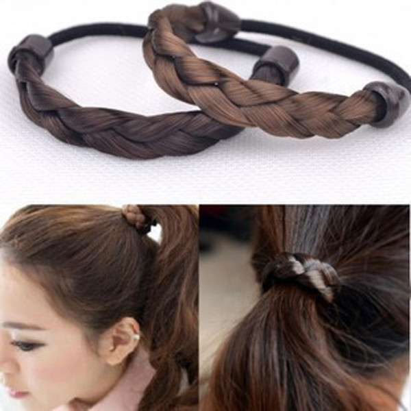 Circle Simulation Wig Modeling Elastic Hair Band Scrunchy Hair Accessories For Women Rubber Bands Headwear For Girls