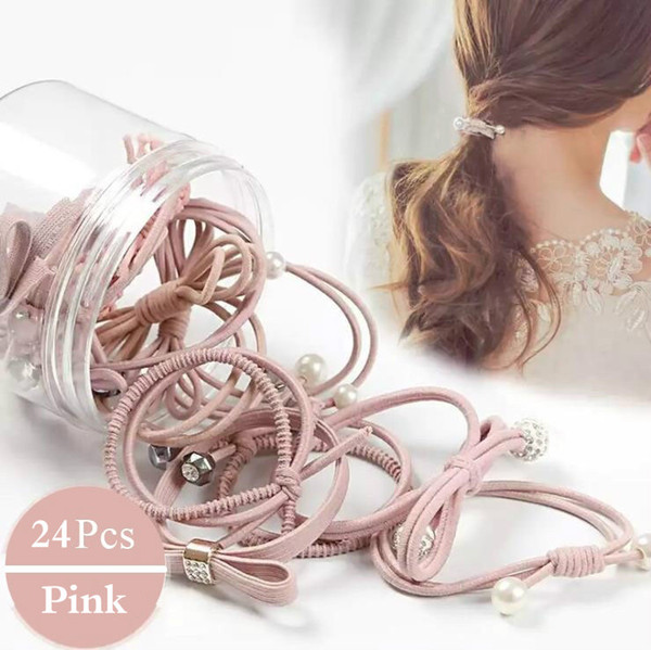 Korean Fashion Rubber Band Multi-color Rubber Band Ladies Hair Ring A Variety of Simple Styles Rubber Band Hair Accessories Headband