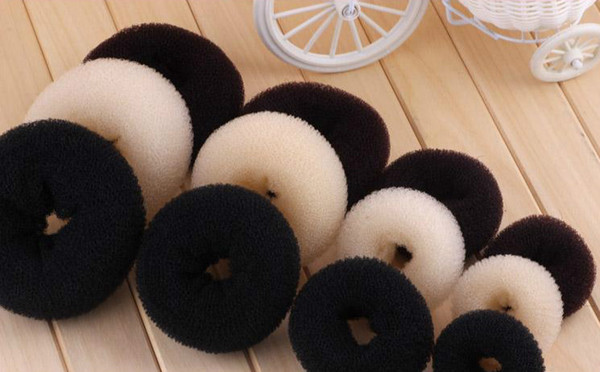 20pcs Hair Volumizing Scrunchie Donut Ring Style Bun Scrunchy Sock Poof Bump It Snooki KKA2295