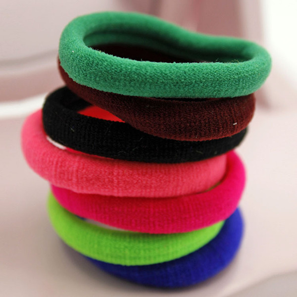 Stocked Colorful Hair jewelry elastic causual simple styling women and children hiair accessory hair rubber bands