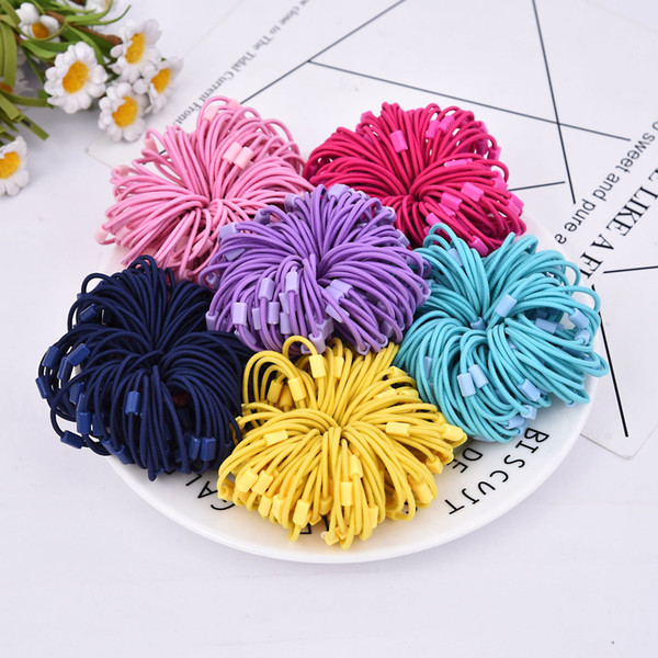 Korean version of the popular color hair rope basic hair accessories hair ring head rope simple wild rubber band snake pattern headdress