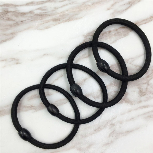 Beaded high elastic hair ring Basic style hair band rubber band bold candy color hair rope