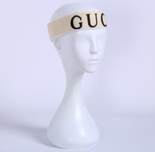 High Quality Brand Letters Gu Headband Elastic Streath Turban Women Men Running Yoga Sport Sweatband Headwrap Headwear Accessories