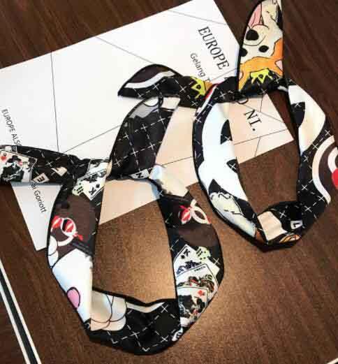 Fashion Brand Letters Design Hairband High Quality Elastic Headbands Red Green Stripe Headwrap For Women Girl Fashion Turband Hair Jewelry