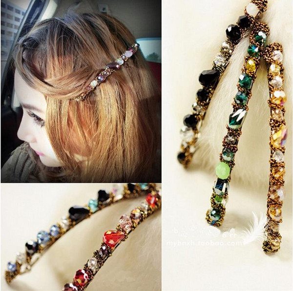 Hot Sale Women Girls Korean Fashion Crystal Rhinestone Barrette Hairpin Clip Hair Accessories