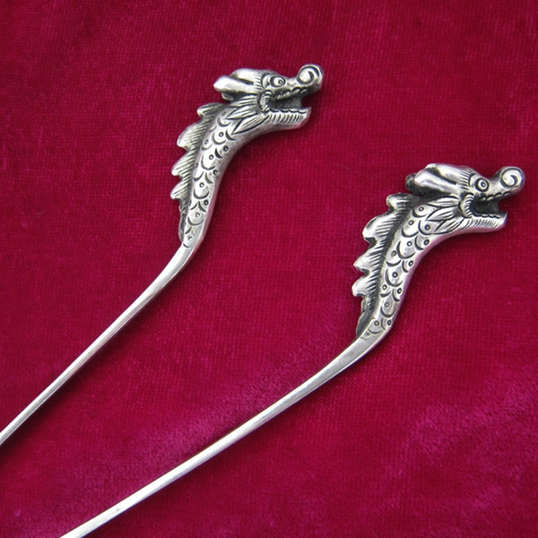 Guizhou ethnic style personalized jewelry Miao handmade Miao silver hair ornaments hairpin