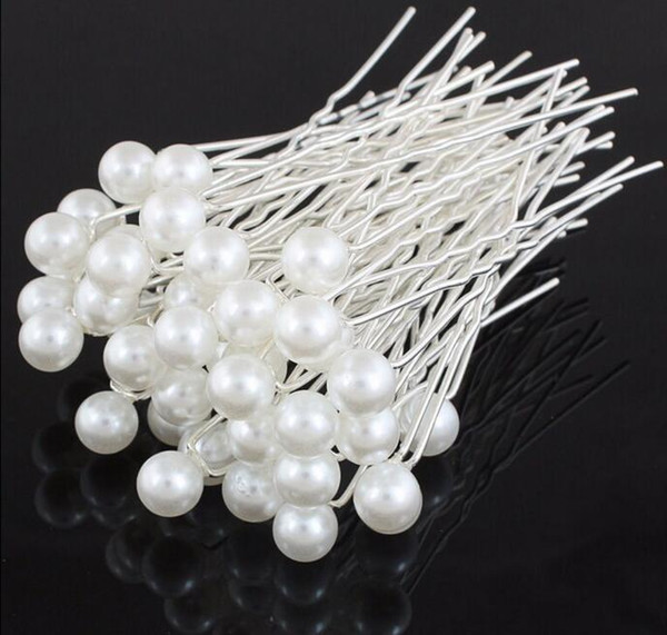 8mm Pearl Hair Pin For Wedding Fashion Alloy Hair Clips Lady Hair Jewelry Hairpin 8000pcs DHL Free Shipping