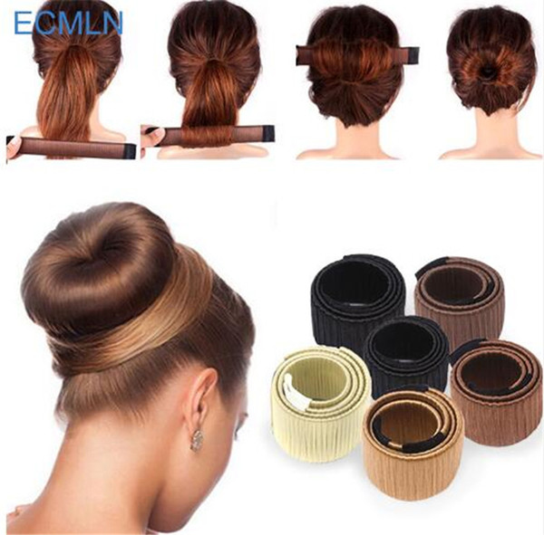 Hair Accessories Synthetic Wig Donuts Bud Head Band Ball French Twist Magic DIY Tool Bun Maker Sweet French Dish Made Hair Band TO306