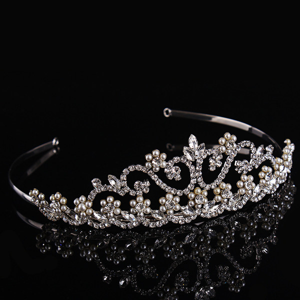 The bride and the crown diamond hoop crown headdress headdress ornaments mix high-grade weddingdress accessories factory wholesale Fazan