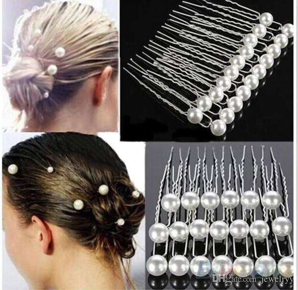 Bridal Haiirpins Wedding Hair Jewelry Pearl Hair pins Clips Bridesmaid Hair Accessories for women wedding party