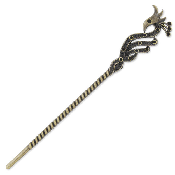 10pc Fashion Antiqued Bronze Hair Sticks Jewelry, Metal Hair Pin Stick Jewelry Accessories-C3897