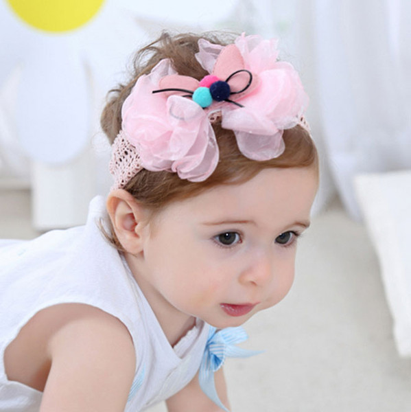 The new girl's hair headwear iris lace children with baby hair band