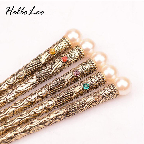 2018 Retro Nature peals simple Hair stick Bob Handmade vintage Women jewelry Chinese hair stick Gift